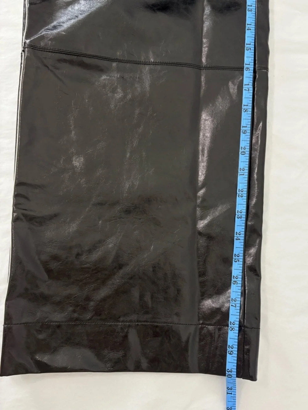 Maeve by Anthropologie Faux Patent Leather Sporty Pull-On Pants Black Sz XS NWOT - Picture 8 of 11